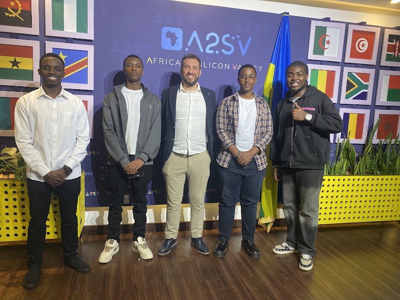 The Entelon team with Emre Varol at A2SV